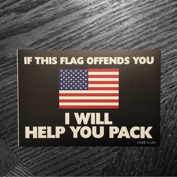 🇺🇸”If This Flag Offends You I Will Help You Pack” Patriotic Magnet! - Picture 3 of 5